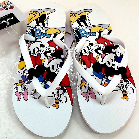 🆕 Disney Ltd Edition Women’s Mickey & Friends “Ears” Icon B&W Slip-On Sandals - Picture 4 of 10